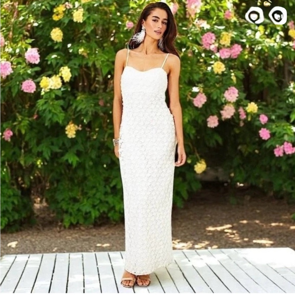 NWT~ Lilly Pulitzer White Maxi Dress/ Wedding Dress